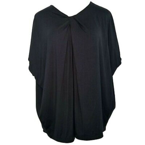 Martha Stewart Knit Twist Front Dolman Sleeve Topic - Picture 2 of 3